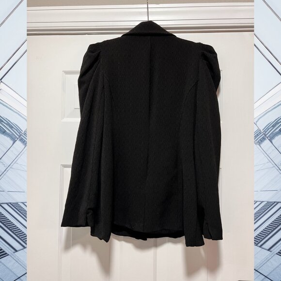 NWT ASTR the Label Black Shoulder Pad Blazer Size Large - Picture 3 of 4